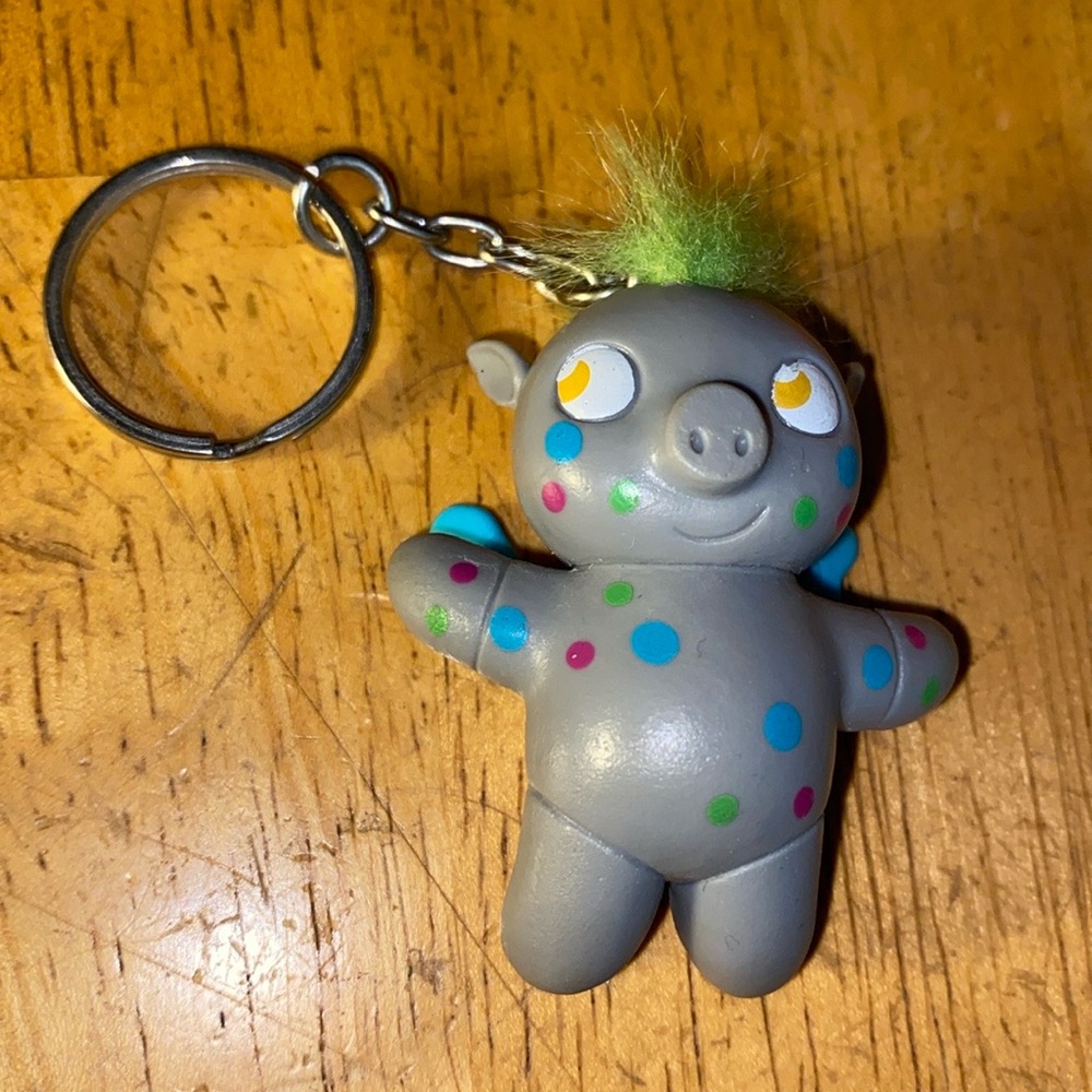 American Heart Association Martia N. Mutley Flying Pig Keychain Col…